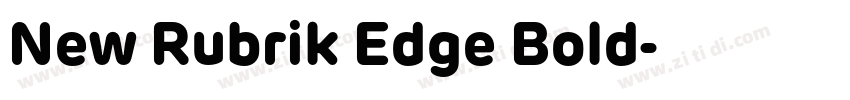 New Rubrik Edge Bold字体转换